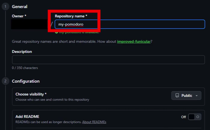 Github:リポジトリ名